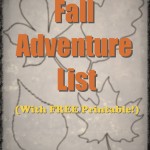 Fall Adventure List (With Printable)